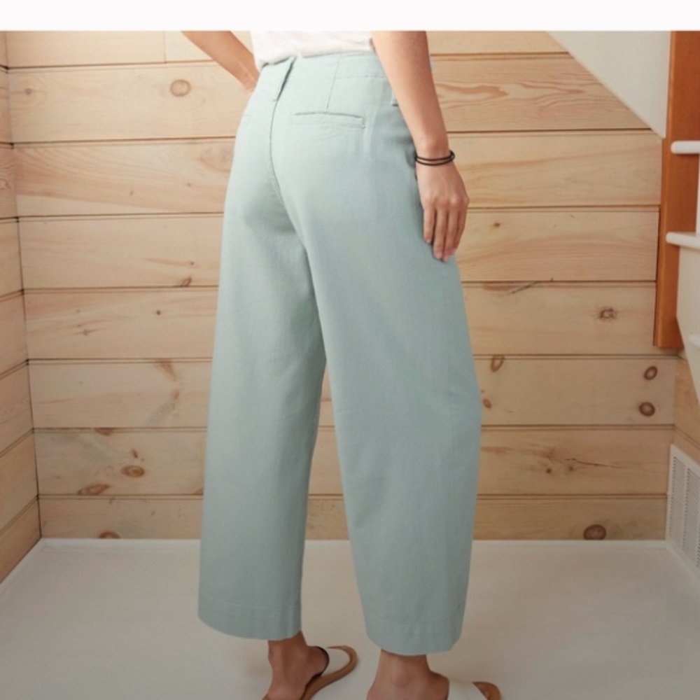 NWT A New Day Wide Leg Crop Ankle Cropped Pant Size 18 XL Mint Green - Picture 4 of 4